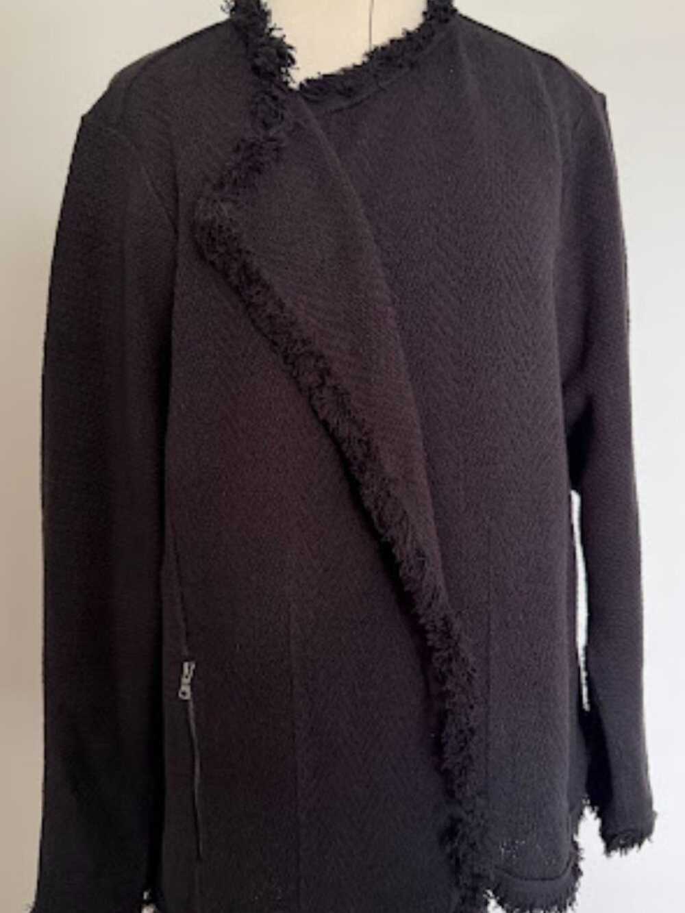 Nic+Zoe Michaela women`s jacket fringe black size 3X